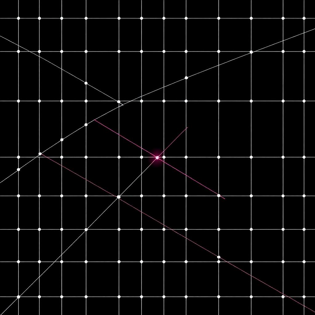 Abstract grid composition in black and white for a digital platform project placeholder